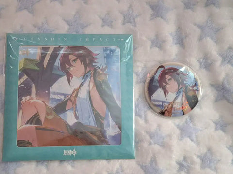 Genshin Impact Shikanoin Heizou official art board, can badge