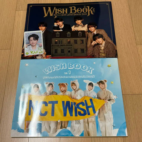 NCT Wish Japanese Doujinshi Wishbook 1 & 2, Yuushi photocard included, as a set.