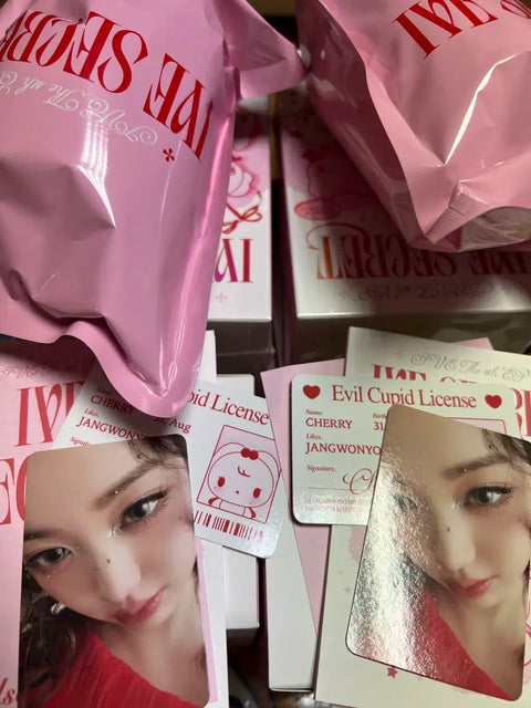 IVE Secret Jang Wonyoung Cherry Evil Cupid Doll Photocard Ilgan