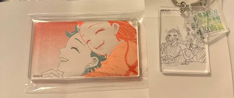 Demon Slayer Exhibition Acrylic Figures Tanjiro Nezuko Set For Sale
