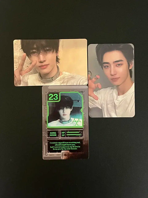 Enhypen Sunghoon Desire Unlash photocard set, all together