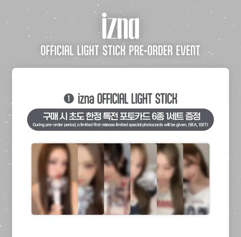 Izuna cheering stick photocard