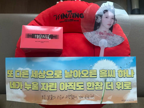 IU The Winning Concert Cushion + Binoculars + Fan + Slogan