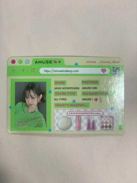 Selling Jang Wonyoung Amuse photocard.