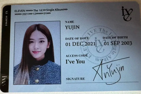 IVE Ahn Yujin ID card material ID card for sale