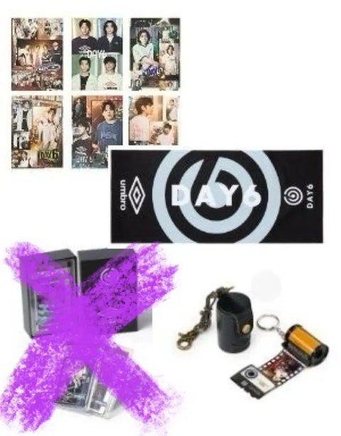 DAY6 Umbro Goods 3 Types + Pop-up Confetti 8 Types