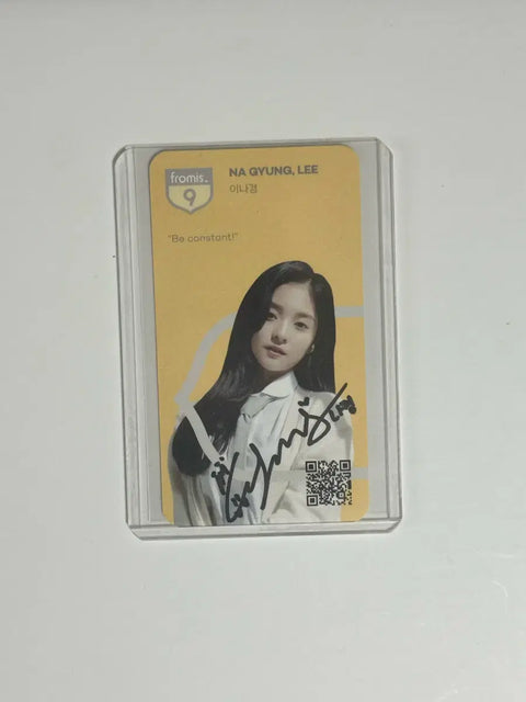 fromis_9 Glass Shoes era public broadcast Ina Kyung autographed photocard
