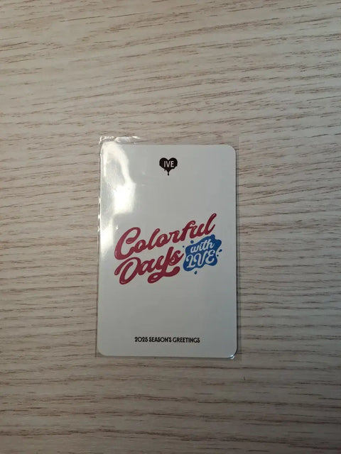 Selling Ive Wonyoung's signature photocard special gift cheaply.