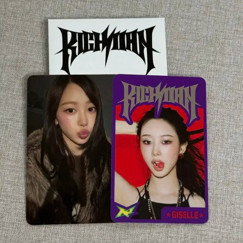 aespa Richman Week Pop-up Trading Card Photocard Giselle Transfer