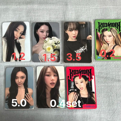 aespa Richman Pop-up MD 50,000 won 100,000 won Special Gift T-shirt Trading Card Ningning Winter