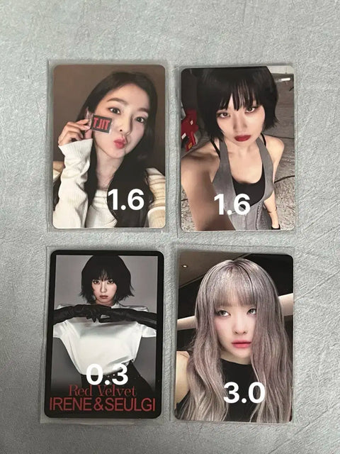 Red Velvet As Is Tilt MD Doll Keyring Seulgi Irene Photocard China Pouch Photocard