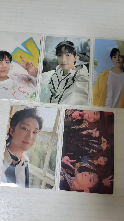 Seventeen photocards, selling as a set