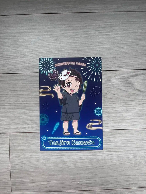 Demon Slayer Tanjirou Fireworks Postcard