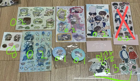 Jun Sang, Vincent, Jong Sang sticker badge transfer