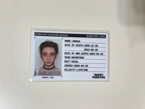 Seventeen Joshua ID Card Full Album Vol. 5