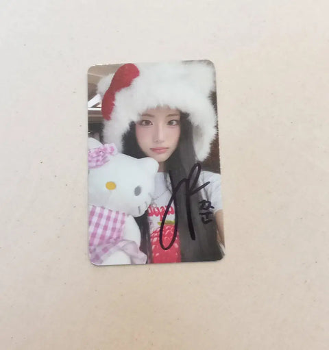 Ichillin' Juni fansign winning signed photocard
