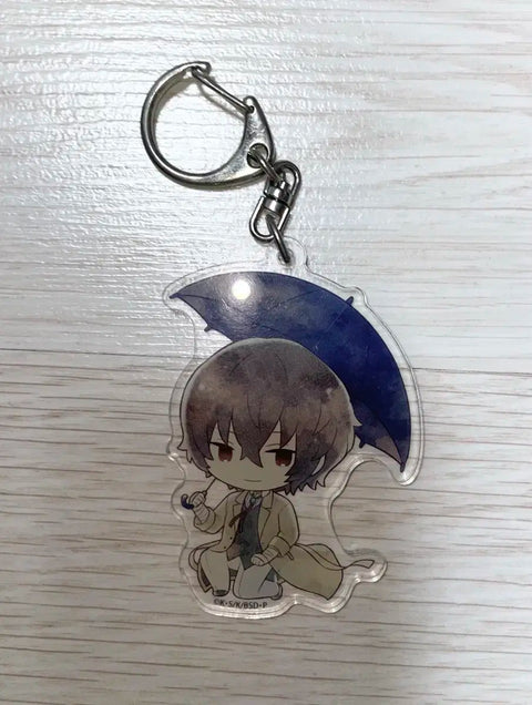 Bungo Stray Dogs Dazai with Umbrella Keychain