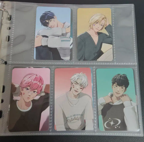 PLAVE x blush magazine photo cards, all together
