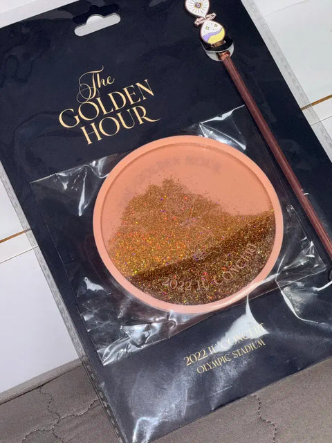 Unopened IU Golden Hour Coaster & Muddler Set
