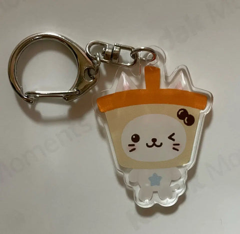 NCT WISH Yushi Bubble Cat Acrylic Keyring