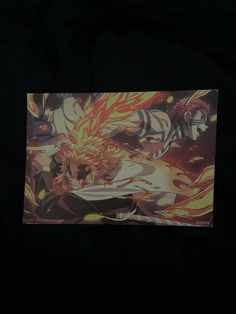 Demon Slayer Kimetsu no Yaiba Mugen Train Limited Edition Akaza Rengoku Illustration Visual Board