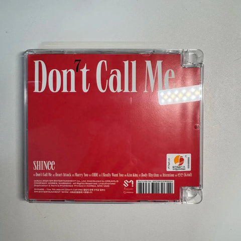 SHINee Don't Call Me Taemin Jewel Album