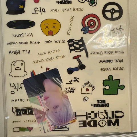 NCT Dream Glitch Mode Tattoo Sticker Jisung Photocard Unopened