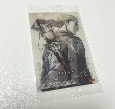Attack on Titan No Regrets Levi Erwin Card Regretless Choice Photocard Goods