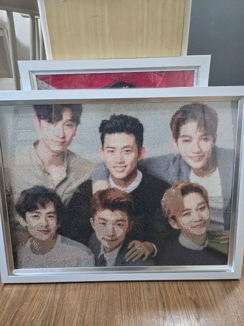 2PM Lee Jun-ho Jewel Cross Stitch Frame