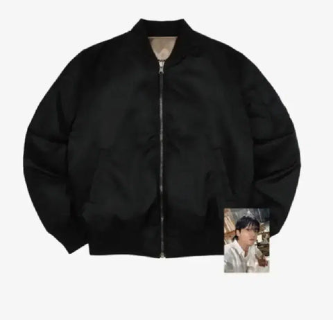 BTS Jungkook Golden Oversized Bomber Jacket