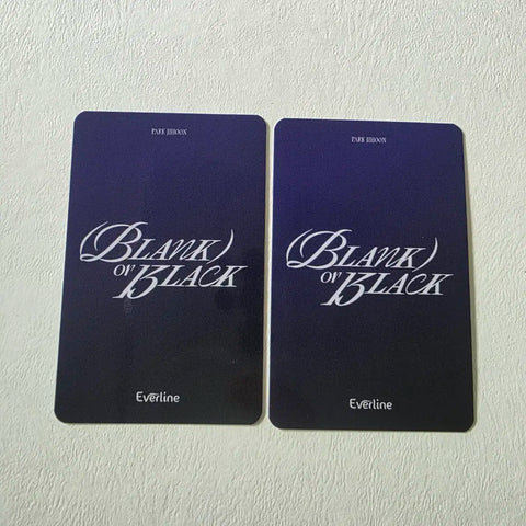 Park Jihoon photocard Everline photocard 2 types