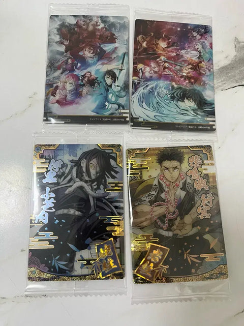 Demon Slayer Wafer Cards, 5 Total, Sold as a Set