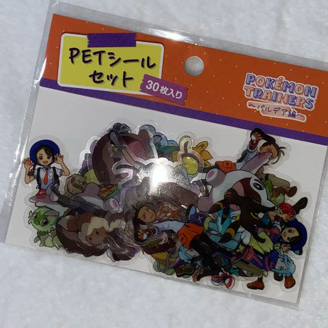 Pokémon Scarlet Violet Trainers PET Sticker Pack