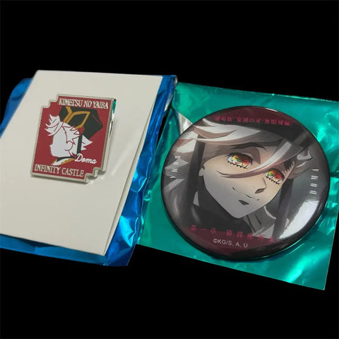 Demon Slayer Douma Can Badge, Pin Badge Set