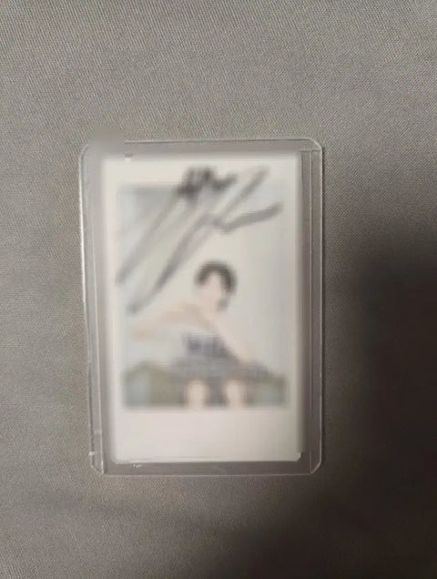 Kim Yong-bin's Autographed Polaroid