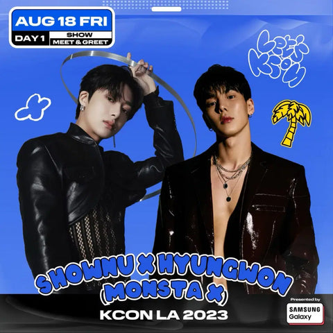 2023 KCON LA Shownu X Hyungwon Badge