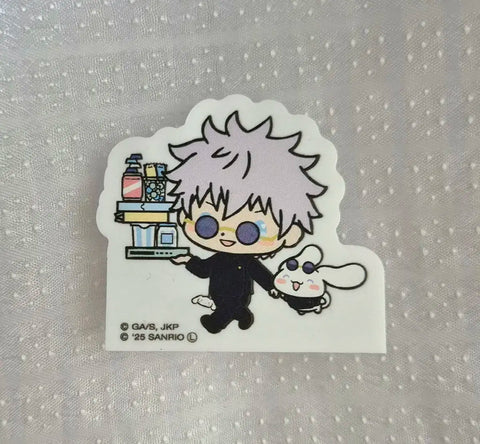 Jujutsu Kaisen Gojo Sanrio Cinnamoroll Badge Clip Kuji