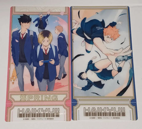 Haikyu!! Clear Ticket Card 2-Type Set