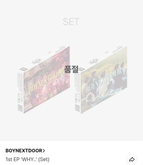 BOYNEXTDOOR Why Album Unsealed Set