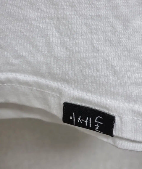 Isegye Idol SPAO white short-sleeved T-shirt XL