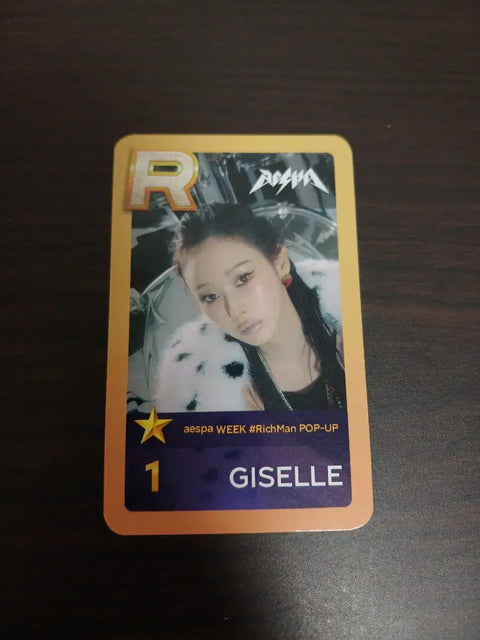 aespa Richman Pop-up Giselle Superstar Ssm Photocard Transfer Benefit Unreleased Lucky Draw
