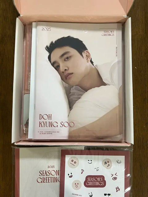 Doh Kyungsoo 2025 Season's Greetings + Ktown4u POB Photocards 2pcs