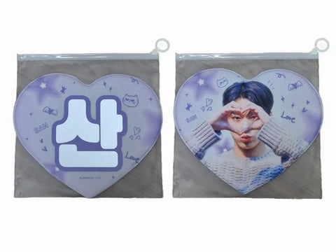 ATEEZ Choi San Heart Hand Slogan