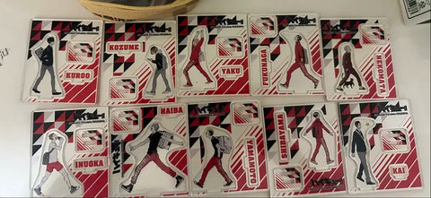Haikyu!! Nekoma Jump Shop School Acrylic Full Set