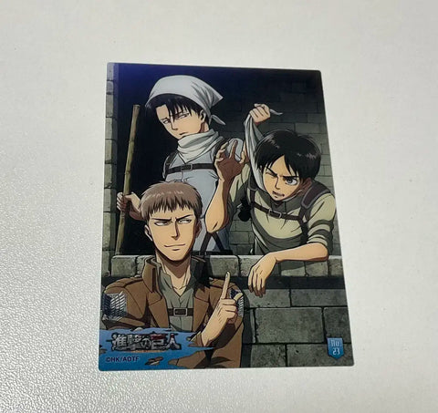 Attack on Titan Levi Eren Jean Clear Card Photocard Goods Cleaning