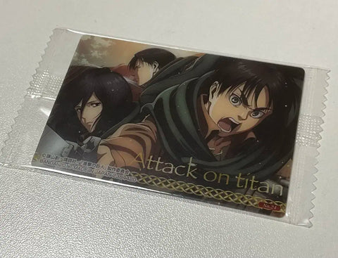 Attack on Titan Levi Eren Mikasa card photocard goods