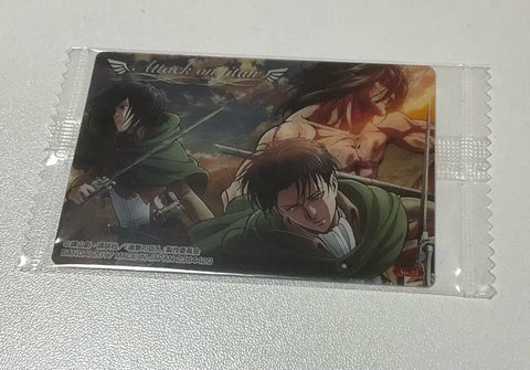 Attack on Titan Levi Eren Mikasa card photocard goods