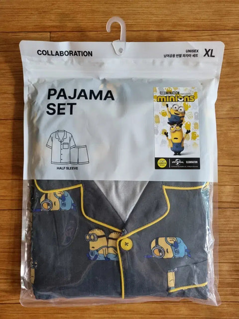 SPAO Minions Pajamas Sleepwear CHARCOAL XL
