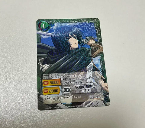 Attack on Titan Mikasa Card Photocard Goods