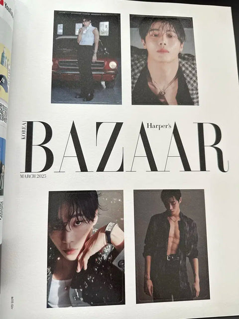 Choo Young-woo BAZAAR magazine photocard available.